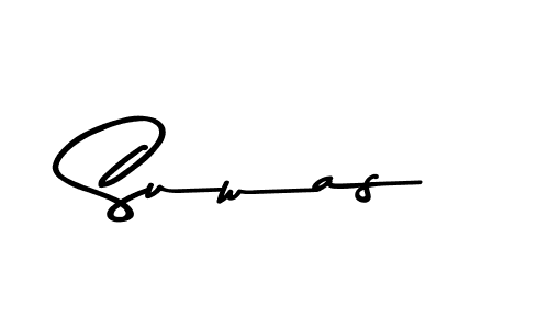 Create a beautiful signature design for name Suwas. With this signature (Asem Kandis PERSONAL USE) fonts, you can make a handwritten signature for free. Suwas signature style 9 images and pictures png