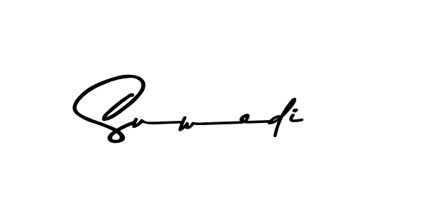 You should practise on your own different ways (Asem Kandis PERSONAL USE) to write your name (Suwedi) in signature. don't let someone else do it for you. Suwedi signature style 9 images and pictures png