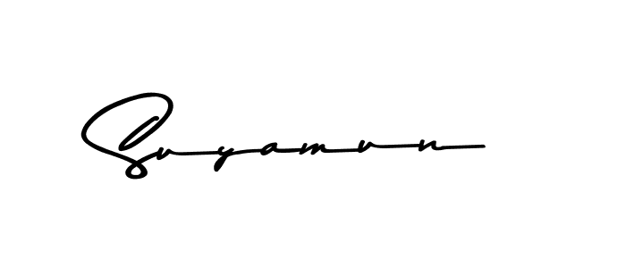 Design your own signature with our free online signature maker. With this signature software, you can create a handwritten (Asem Kandis PERSONAL USE) signature for name Suyamun. Suyamun signature style 9 images and pictures png