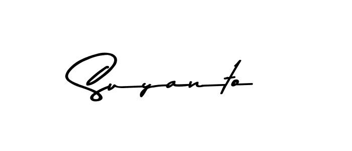 You should practise on your own different ways (Asem Kandis PERSONAL USE) to write your name (Suyanto) in signature. don't let someone else do it for you. Suyanto signature style 9 images and pictures png