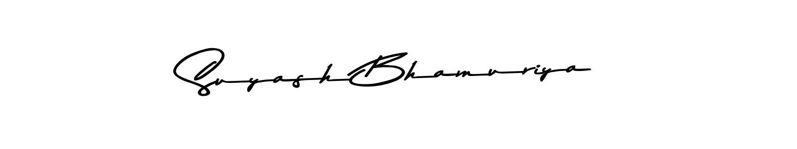 Use a signature maker to create a handwritten signature online. With this signature software, you can design (Asem Kandis PERSONAL USE) your own signature for name Suyash Bhamuriya. Suyash Bhamuriya signature style 9 images and pictures png