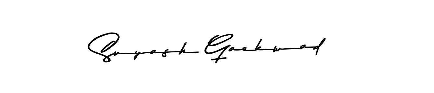 Make a short Suyash Gaekwad signature style. Manage your documents anywhere anytime using Asem Kandis PERSONAL USE. Create and add eSignatures, submit forms, share and send files easily. Suyash Gaekwad signature style 9 images and pictures png