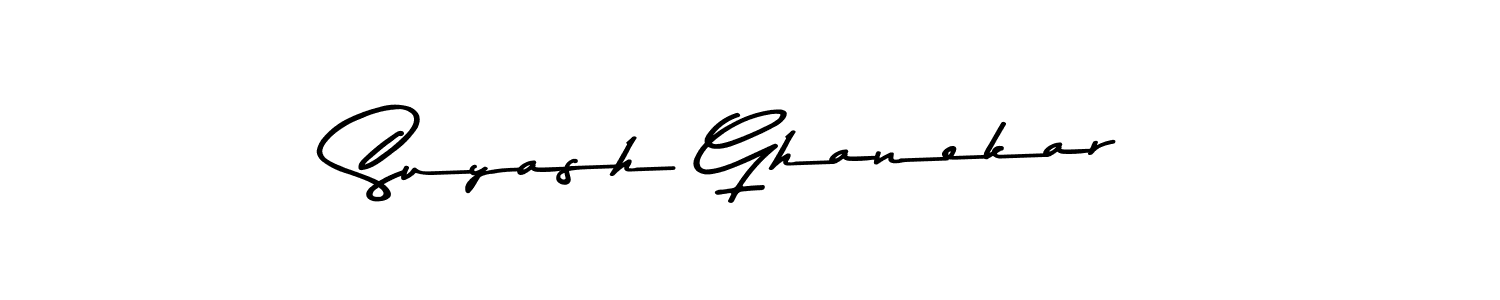 How to make Suyash Ghanekar signature? Asem Kandis PERSONAL USE is a professional autograph style. Create handwritten signature for Suyash Ghanekar name. Suyash Ghanekar signature style 9 images and pictures png
