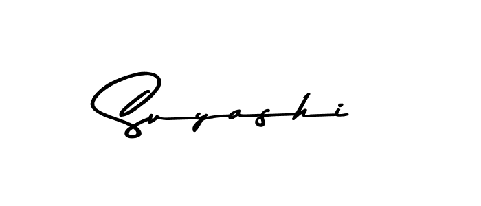 Use a signature maker to create a handwritten signature online. With this signature software, you can design (Asem Kandis PERSONAL USE) your own signature for name Suyashi. Suyashi signature style 9 images and pictures png