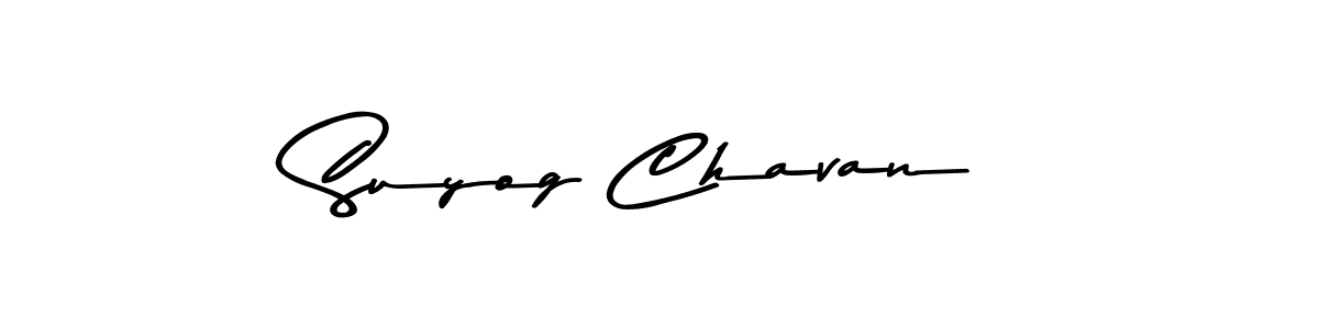 Use a signature maker to create a handwritten signature online. With this signature software, you can design (Asem Kandis PERSONAL USE) your own signature for name Suyog Chavan. Suyog Chavan signature style 9 images and pictures png