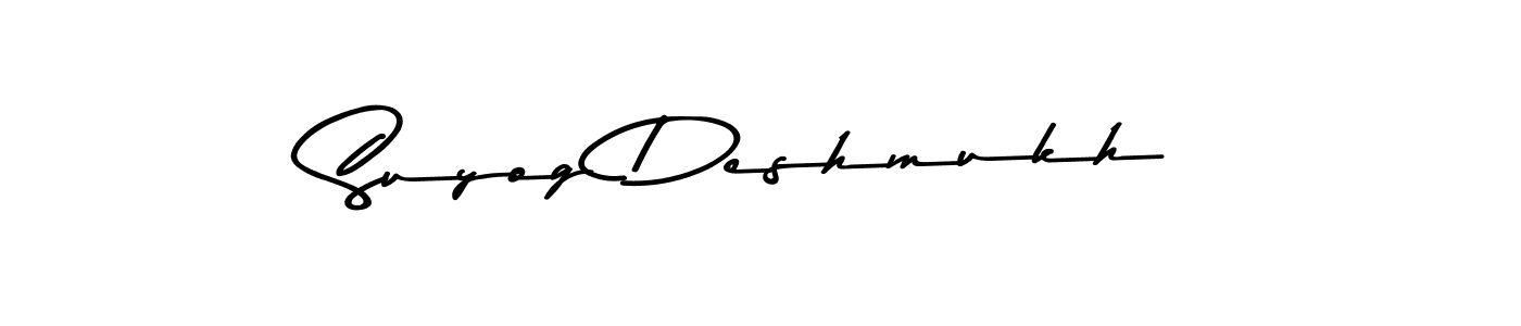 Suyog Deshmukh stylish signature style. Best Handwritten Sign (Asem Kandis PERSONAL USE) for my name. Handwritten Signature Collection Ideas for my name Suyog Deshmukh. Suyog Deshmukh signature style 9 images and pictures png