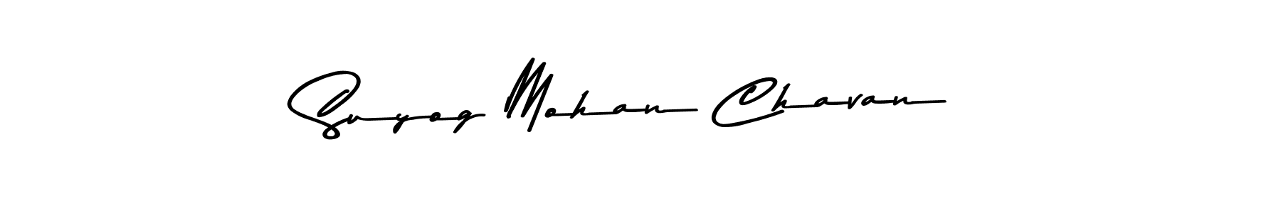 The best way (Asem Kandis PERSONAL USE) to make a short signature is to pick only two or three words in your name. The name Suyog Mohan Chavan include a total of six letters. For converting this name. Suyog Mohan Chavan signature style 9 images and pictures png