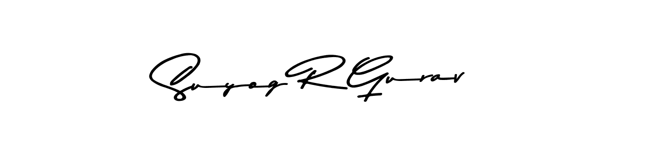 Design your own signature with our free online signature maker. With this signature software, you can create a handwritten (Asem Kandis PERSONAL USE) signature for name Suyog R Gurav. Suyog R Gurav signature style 9 images and pictures png