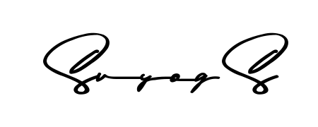 Discover how Suyog S looks in an executive cursive font (Asem Kandis PERSONAL USE). Perfect for legal documents, invoices, and certificates. Suyog S signature style 9 images and pictures png