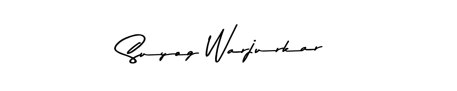 This is the best signature style for the Suyog Warjurkar name. Also you like these signature font (Asem Kandis PERSONAL USE). Mix name signature. Suyog Warjurkar signature style 9 images and pictures png