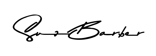 Try this chic Suz Barber handwritten sign style. Using Asem Kandis PERSONAL USE font elements, it gives your name a sleek, memorable identity. Suz Barber signature style 9 images and pictures png