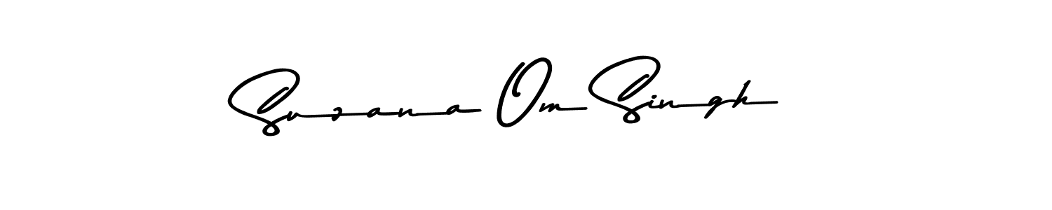 How to make Suzana Om Singh signature? Asem Kandis PERSONAL USE is a professional autograph style. Create handwritten signature for Suzana Om Singh name. Suzana Om Singh signature style 9 images and pictures png