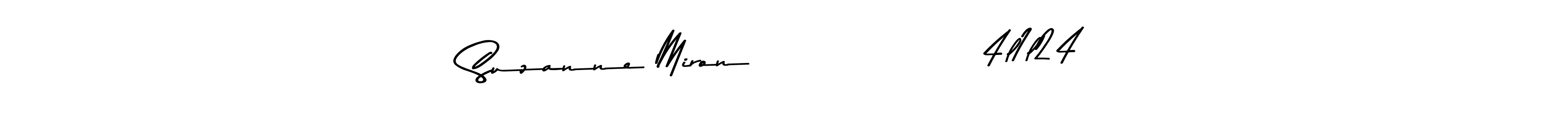 Also You can easily find your signature by using the search form. We will create Suzanne Miron                4l1l24 name handwritten signature images for you free of cost using Asem Kandis PERSONAL USE sign style. Suzanne Miron                4l1l24 signature style 9 images and pictures png