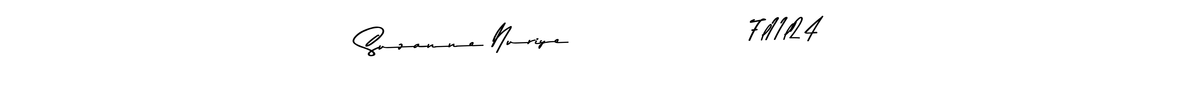 Also You can easily find your signature by using the search form. We will create Suzanne Nuriye                  7l11l24 name handwritten signature images for you free of cost using Asem Kandis PERSONAL USE sign style. Suzanne Nuriye                  7l11l24 signature style 9 images and pictures png