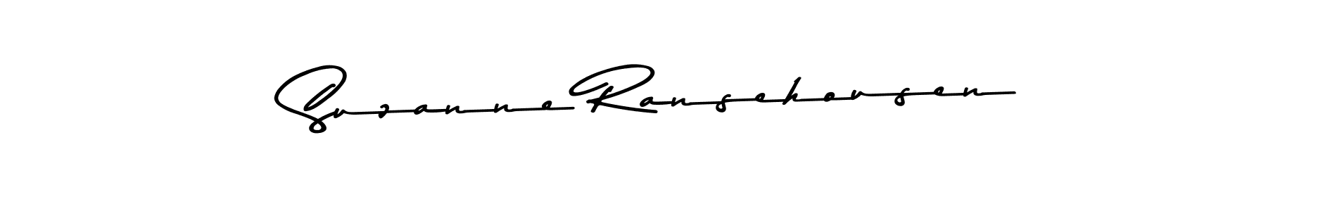 Suzanne Ransehousen stylish signature style. Best Handwritten Sign (Asem Kandis PERSONAL USE) for my name. Handwritten Signature Collection Ideas for my name Suzanne Ransehousen. Suzanne Ransehousen signature style 9 images and pictures png