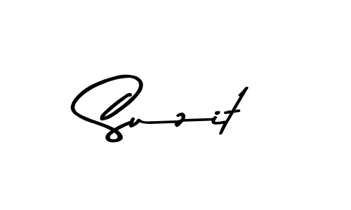 Create a beautiful signature design for name Suzit. With this signature (Asem Kandis PERSONAL USE) fonts, you can make a handwritten signature for free. Suzit signature style 9 images and pictures png