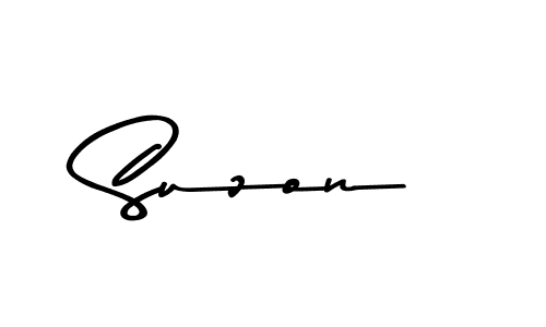 Design your own signature with our free online signature maker. With this signature software, you can create a handwritten (Asem Kandis PERSONAL USE) signature for name Suzon. Suzon signature style 9 images and pictures png