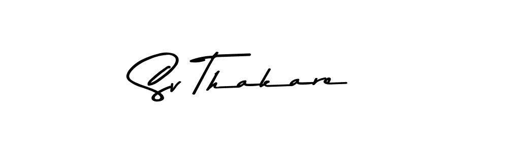 Use a signature maker to create a handwritten signature online. With this signature software, you can design (Asem Kandis PERSONAL USE) your own signature for name Sv Thakare. Sv Thakare signature style 9 images and pictures png