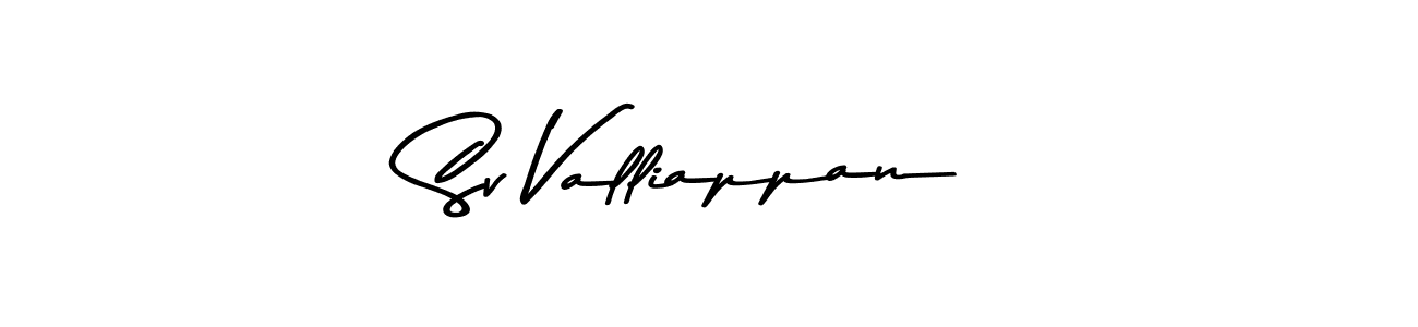 if you are searching for the best signature style for your name Sv Valliappan. so please give up your signature search. here we have designed multiple signature styles  using Asem Kandis PERSONAL USE. Sv Valliappan signature style 9 images and pictures png