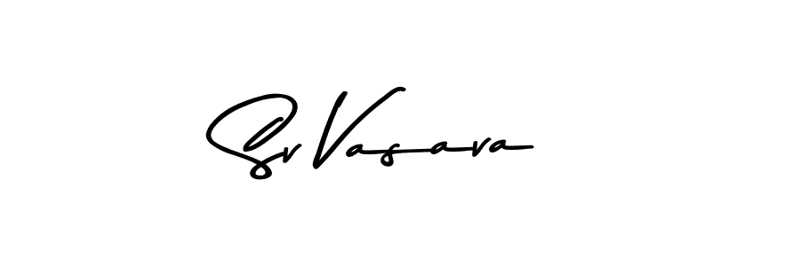 Make a beautiful signature design for name Sv Vasava. With this signature (Asem Kandis PERSONAL USE) style, you can create a handwritten signature for free. Sv Vasava signature style 9 images and pictures png