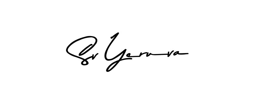 You should practise on your own different ways (Asem Kandis PERSONAL USE) to write your name (Sv Yeruva) in signature. don't let someone else do it for you. Sv Yeruva signature style 9 images and pictures png