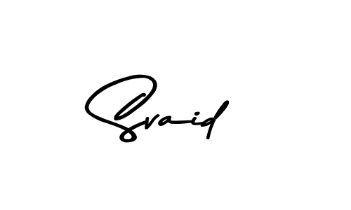 Similarly Asem Kandis PERSONAL USE is the best handwritten signature design. Signature creator online .You can use it as an online autograph creator for name Svaid. Svaid signature style 9 images and pictures png