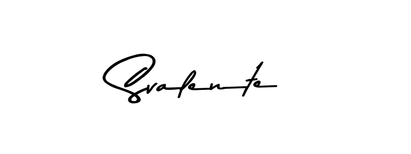 Make a beautiful signature design for name Svalente. With this signature (Asem Kandis PERSONAL USE) style, you can create a handwritten signature for free. Svalente signature style 9 images and pictures png