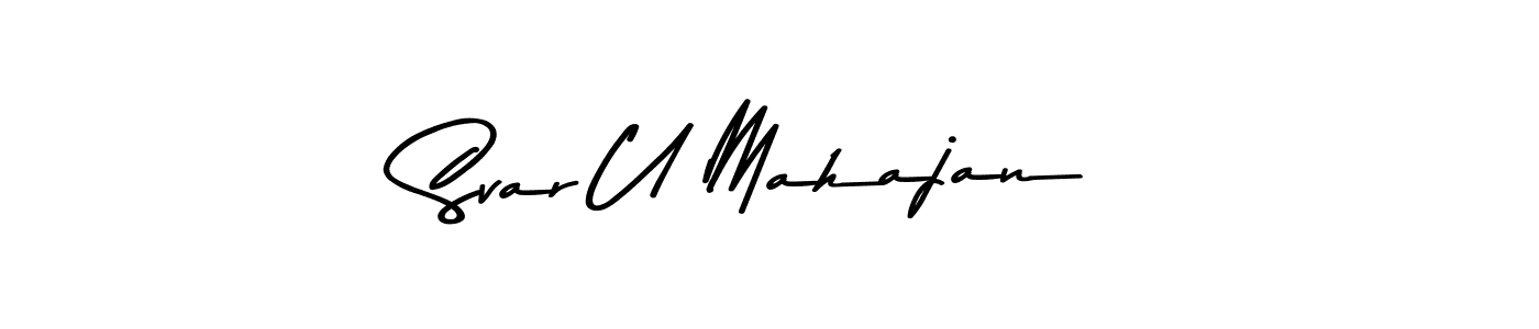 How to Draw Svar U Mahajan signature style? Asem Kandis PERSONAL USE is a latest design signature styles for name Svar U Mahajan. Svar U Mahajan signature style 9 images and pictures png