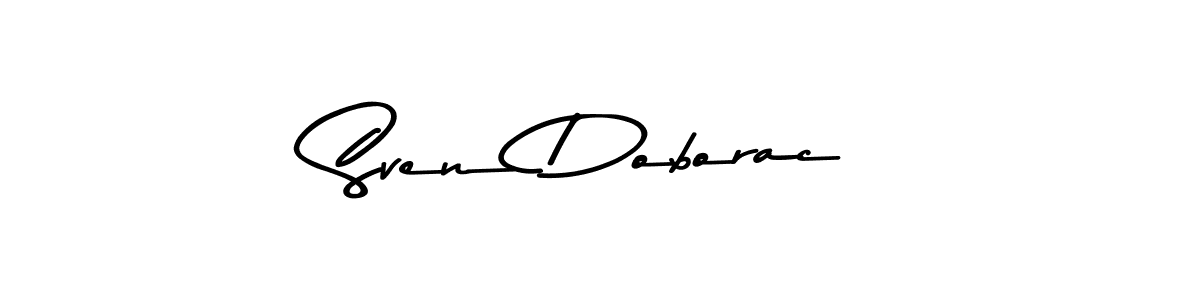 if you are searching for the best signature style for your name Sven Doborac. so please give up your signature search. here we have designed multiple signature styles  using Asem Kandis PERSONAL USE. Sven Doborac signature style 9 images and pictures png