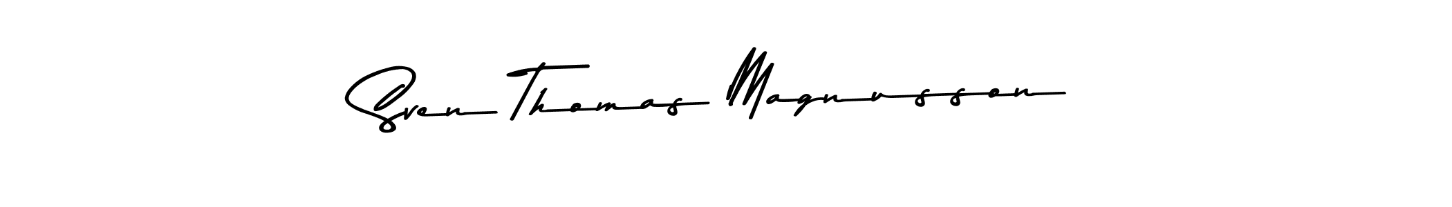 Make a beautiful signature design for name Sven Thomas Magnusson. With this signature (Asem Kandis PERSONAL USE) style, you can create a handwritten signature for free. Sven Thomas Magnusson signature style 9 images and pictures png