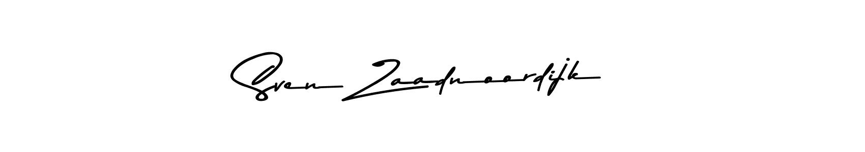 How to make Sven Zaadnoordijk name signature. Use Asem Kandis PERSONAL USE style for creating short signs online. This is the latest handwritten sign. Sven Zaadnoordijk signature style 9 images and pictures png