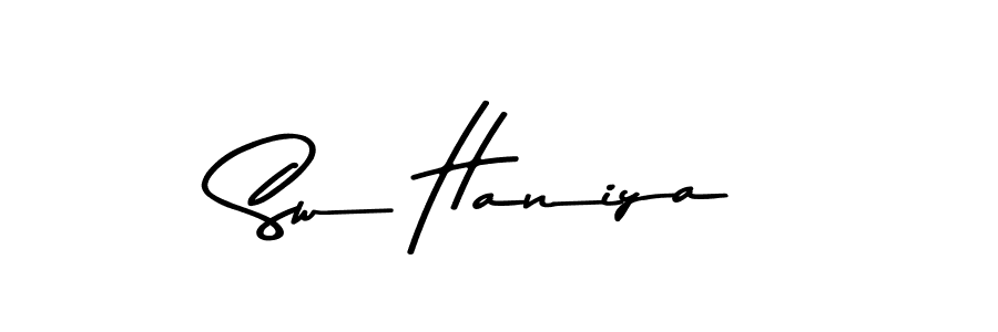 How to make Sw Haniya signature? Asem Kandis PERSONAL USE is a professional autograph style. Create handwritten signature for Sw Haniya name. Sw Haniya signature style 9 images and pictures png