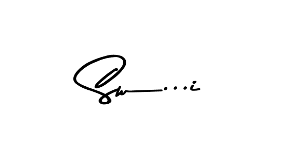 How to make Sw...i name signature. Use Asem Kandis PERSONAL USE style for creating short signs online. This is the latest handwritten sign. Sw...i signature style 9 images and pictures png