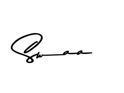 Use a signature maker to create a handwritten signature online. With this signature software, you can design (Asem Kandis PERSONAL USE) your own signature for name Swaa. Swaa signature style 9 images and pictures png