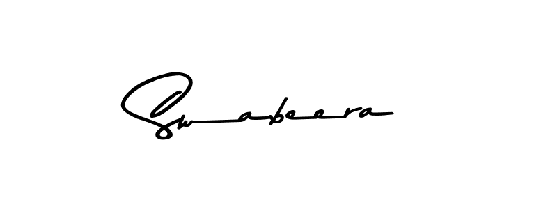 Make a beautiful signature design for name Swabeera. With this signature (Asem Kandis PERSONAL USE) style, you can create a handwritten signature for free. Swabeera signature style 9 images and pictures png