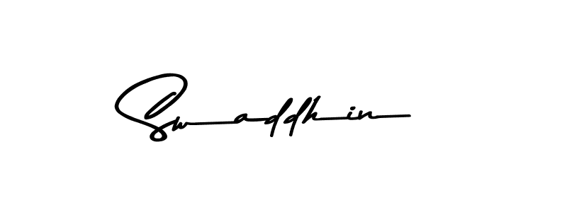 Here are the top 10 professional signature styles for the name Swaddhin. These are the best autograph styles you can use for your name. Swaddhin signature style 9 images and pictures png