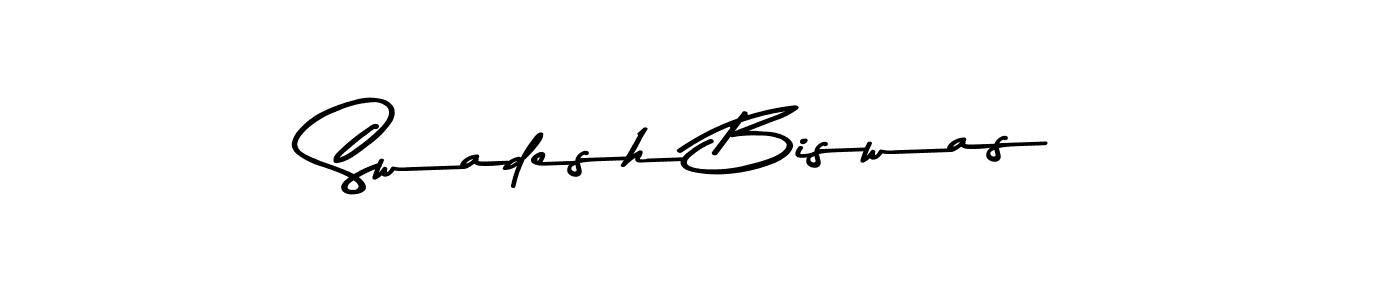 You should practise on your own different ways (Asem Kandis PERSONAL USE) to write your name (Swadesh Biswas) in signature. don't let someone else do it for you. Swadesh Biswas signature style 9 images and pictures png