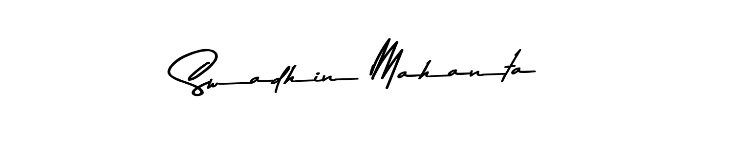 Also You can easily find your signature by using the search form. We will create Swadhin Mahanta name handwritten signature images for you free of cost using Asem Kandis PERSONAL USE sign style. Swadhin Mahanta signature style 9 images and pictures png