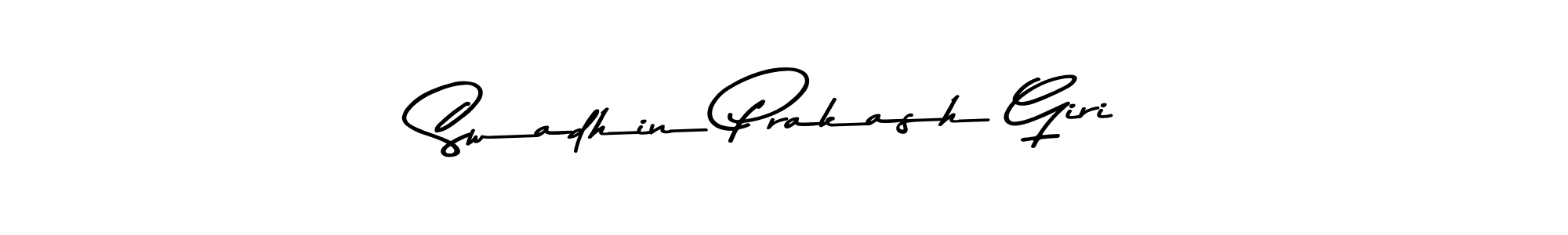 How to make Swadhin Prakash Giri name signature. Use Asem Kandis PERSONAL USE style for creating short signs online. This is the latest handwritten sign. Swadhin Prakash Giri signature style 9 images and pictures png