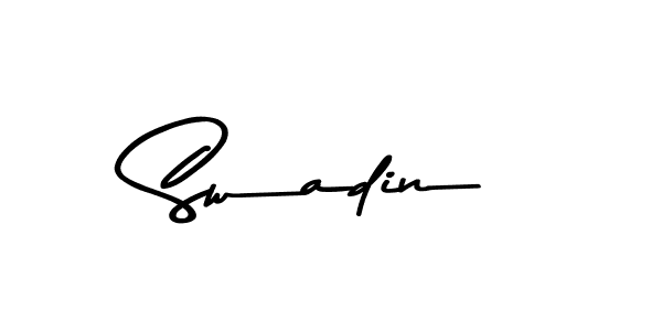 Make a beautiful signature design for name Swadin. Use this online signature maker to create a handwritten signature for free. Swadin signature style 9 images and pictures png
