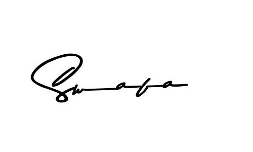 How to make Swafa name signature. Use Asem Kandis PERSONAL USE style for creating short signs online. This is the latest handwritten sign. Swafa signature style 9 images and pictures png