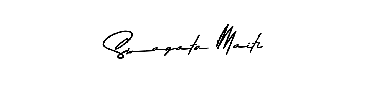 Also You can easily find your signature by using the search form. We will create Swagata Maiti name handwritten signature images for you free of cost using Asem Kandis PERSONAL USE sign style. Swagata Maiti signature style 9 images and pictures png