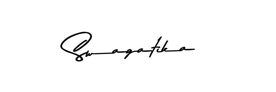 Similarly Asem Kandis PERSONAL USE is the best handwritten signature design. Signature creator online .You can use it as an online autograph creator for name Swagatika. Swagatika signature style 9 images and pictures png