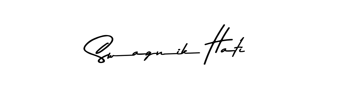 Make a short Swagnik Hati signature style. Manage your documents anywhere anytime using Asem Kandis PERSONAL USE. Create and add eSignatures, submit forms, share and send files easily. Swagnik Hati signature style 9 images and pictures png