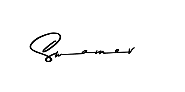 Create a beautiful signature design for name Swamev. With this signature (Asem Kandis PERSONAL USE) fonts, you can make a handwritten signature for free. Swamev signature style 9 images and pictures png