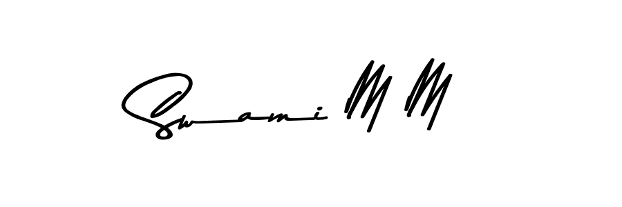 Asem Kandis PERSONAL USE is a professional signature style that is perfect for those who want to add a touch of class to their signature. It is also a great choice for those who want to make their signature more unique. Get Swami M M name to fancy signature for free. Swami M M signature style 9 images and pictures png