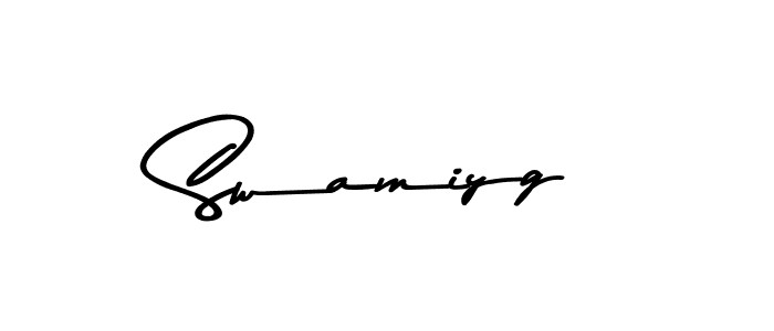 Design your own signature with our free online signature maker. With this signature software, you can create a handwritten (Asem Kandis PERSONAL USE) signature for name Swamiyg. Swamiyg signature style 9 images and pictures png