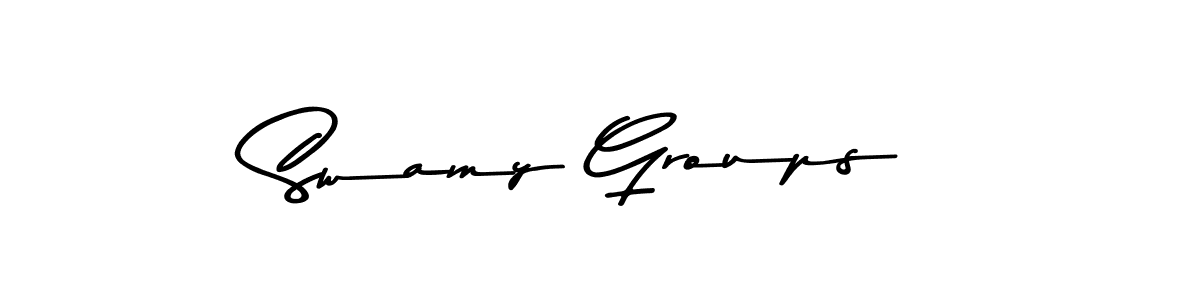 Make a beautiful signature design for name Swamy Groups. With this signature (Asem Kandis PERSONAL USE) style, you can create a handwritten signature for free. Swamy Groups signature style 9 images and pictures png