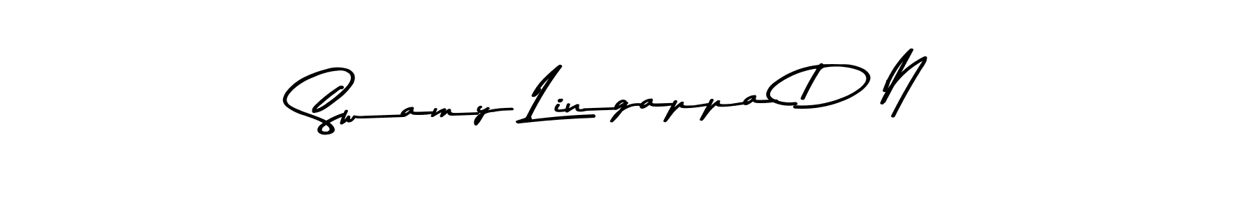 Use a signature maker to create a handwritten signature online. With this signature software, you can design (Asem Kandis PERSONAL USE) your own signature for name Swamy Lingappa D N. Swamy Lingappa D N signature style 9 images and pictures png