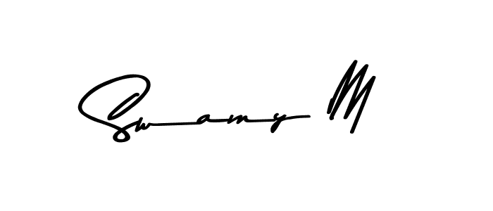 The best way (Asem Kandis PERSONAL USE) to make a short signature is to pick only two or three words in your name. The name Swamy M include a total of six letters. For converting this name. Swamy M signature style 9 images and pictures png